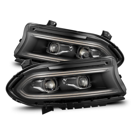 2015-2023 Charger Luxx-Series LED Projector Black Headlights Activation Light Sequential Signal Switchback DRL | Dirty Garage