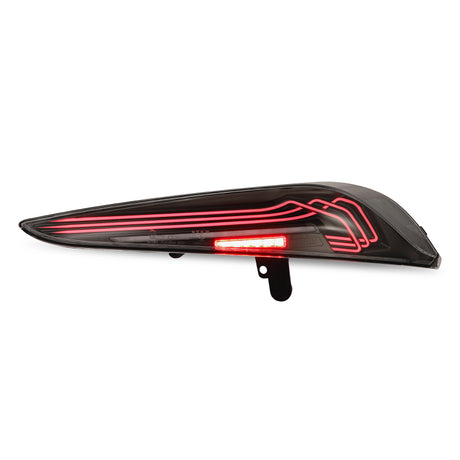 2020-2024 Supra Luxx-Series Laser Style LED Tail Lights Black - View 8 | Dirty Garage