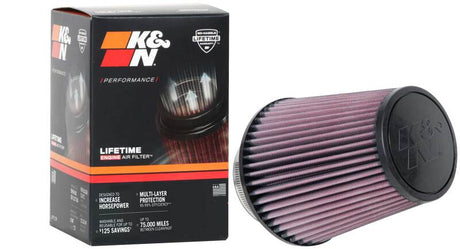 Universal Clamp-On Air Filter 4in FLG/6-1/2in B/4-1/2in T/7in H - View 7 | Dirty Garage