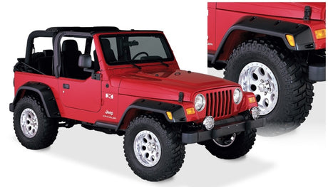 1997-2006 TJ Max Pocket Style Fender Flares 4pc - Black - View 3 | Dirty Garage