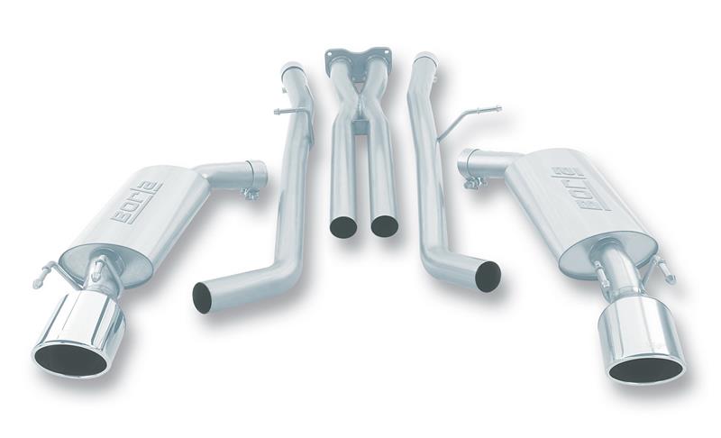 Borla 05-06 Pontiac GTO Coupe 2dr 6.0L 8cyl AT/MT 4spd/6spd RWD SS Catback Exhaust w/ inXin Pipe - View 4 | Dirty Garage