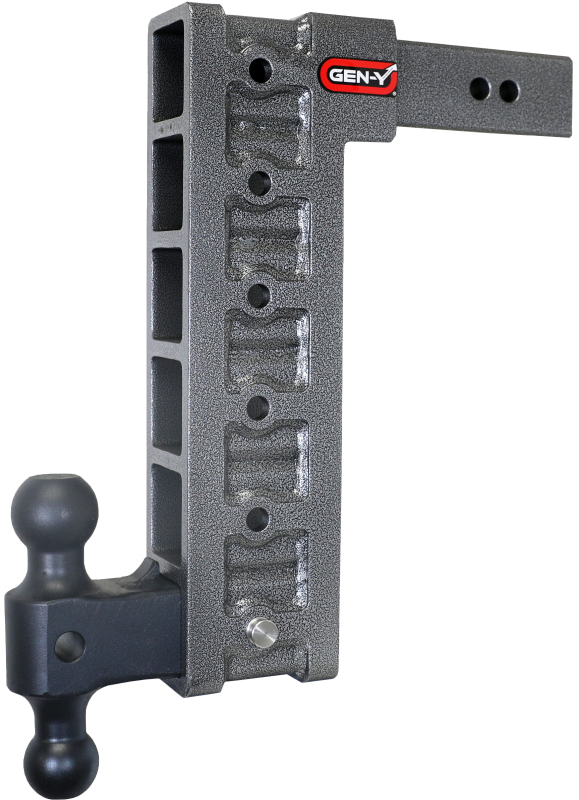 Gen-Y Mega Duty 2.5in Shank 15in Drop 3K TW 21K Hitch w/GH-061 Dual-Ball/GH-0101 Stabilizer Kit | Dirty Garage