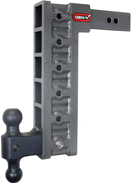 Gen-Y Mega Duty 2.5in Shank 15in Drop 3K TW 21K Hitch w/GH-061 Dual-Ball/GH-0101 Stabilizer Kit | Dirty Garage