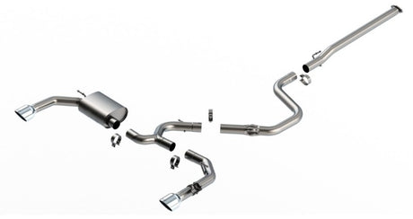 Borla 22-23 Hyundai Elantra N 2.0L 4 CYL. Turbo AT/MT ATAK Catback Exhaust Bright Chrome - View 2 | Dirty Garage