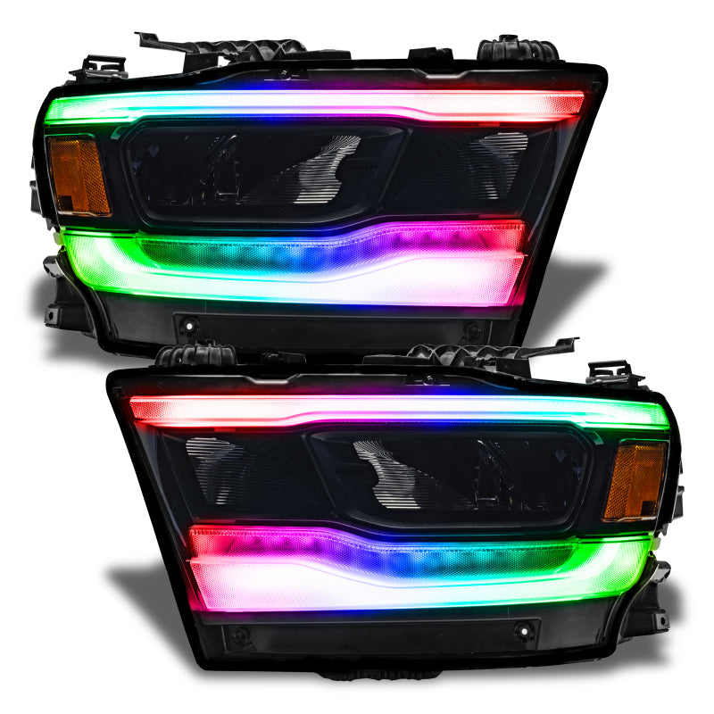2019-2024 Ram 1500 RGB+W Reflector Headlight DRL Upgrade Kit - View 2 | Dirty Garage
