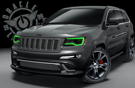 2014-2021 Grand Cherokee Headlight DRL Upgrade Kit w/ Dynamic ColorSHIFT - View 12 | Dirty Garage