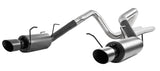 2011-2014 Mustang GT 5.0L 3" Cat Back Dual Split Rear Street Version 4" Tips Black - View 2 | Dirty Garage