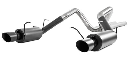 2011-2014 Mustang GT 5.0L 3" Cat Back Dual Split Rear Street Version 4" Tips Black - View 2 | Dirty Garage