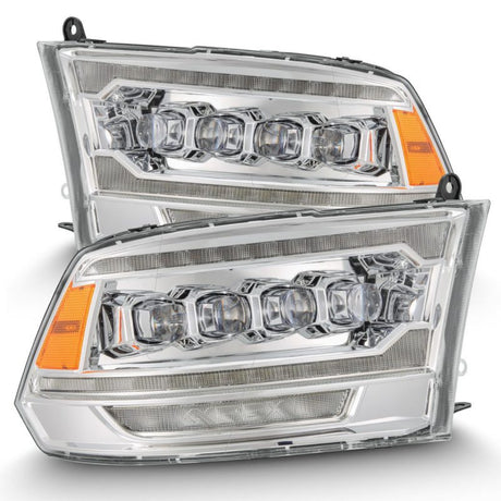 2009-2018 Ram HD Nova-Series LED Projector Chrome Headlights Active Light Sequential Signal DRL - View 5 | Dirty Garage