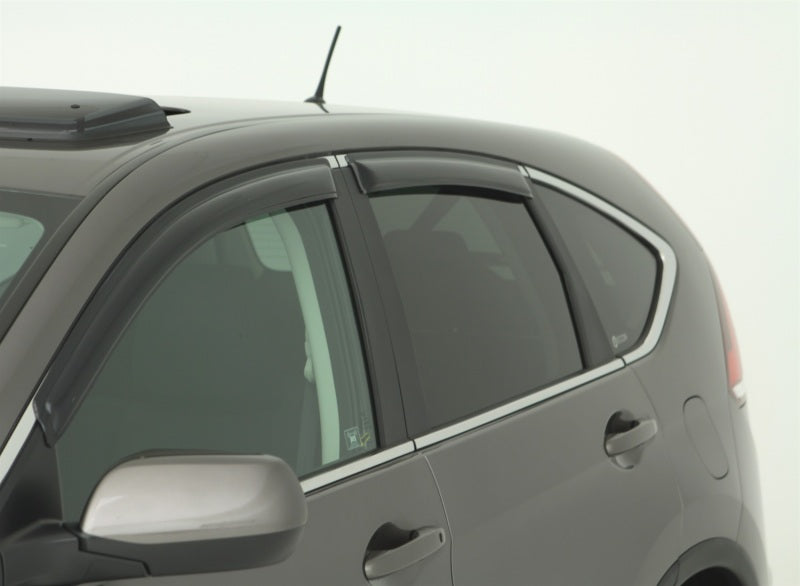 2012-2016 CR-V Ventvisor Outside Mount Window Deflectors Smoke 4-Piece - View 3 | Dirty Garage