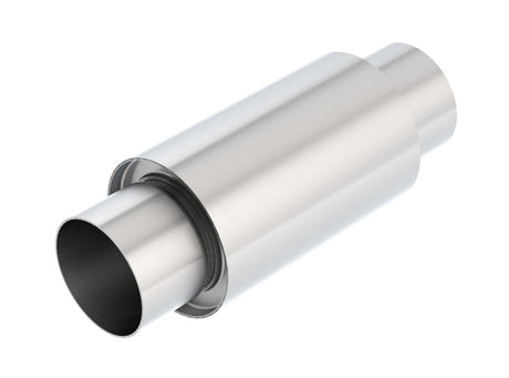 Borla 3 -1/2in In/Out x 5in Round x 8in Long XR-1 Sportsman Shorty Racing Muffler - View 3 | Dirty Garage