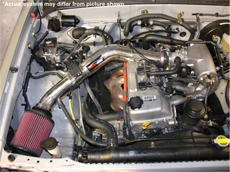 2000-2004 Tacoma 2.4L Polished Power-Flow Air Intake - View 4 | Dirty Garage