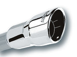 Borla 3in Inlet 4.25in Round Rolled Angle Cut x 4in Long Universal Exhaust Tips - View 3 | Dirty Garage