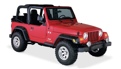 1997-2006 Jeep TJ Pocket Style Fender Flares 4pc - Black - View 4 | Dirty Garage