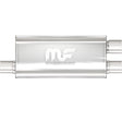 Universal Muffler Mag Stainless Steel 18x5x8 3/2.5 OD | Dirty Garage