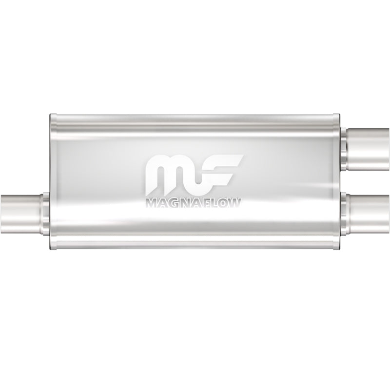 Universal Muffler Mag Stainless Steel 18x5x8 3/2.5 OD | Dirty Garage