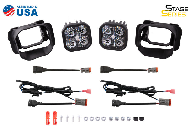2015-2022 F-150 / Super Duty SS3 Pro Type F2 Yellow SAE Fog Light Kit - View 5 | Dirty Garage