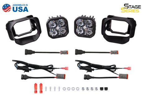 2015-2022 F-150 / Super Duty SS3 Pro Type F2 Yellow SAE Fog Light Kit - View 5 | Dirty Garage