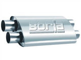 Borla 2.50in Dual In/Out 19in x 9.5in x 4in PRO-XS Muffler - View 3 | Dirty Garage