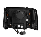 1992-1996 Super Duty Luxx-Series Projector Alpha-Black Headlights - View 4 | Dirty Garage