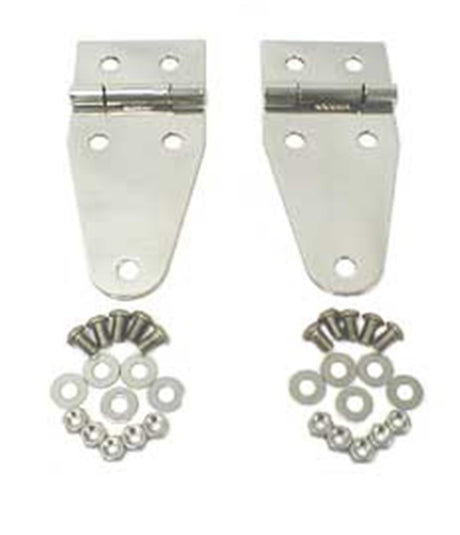 Rugged Ridge 76-95 Jeep CJ / Jeep Wrangler Stainless Steel Hood Hinges - View 2 | Dirty Garage