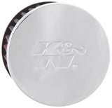 Universal Rubber Base Chrome Top Push-In Crankcase Vent Filter 3in OD x 2-1/2in H. - View 2 | Dirty Garage