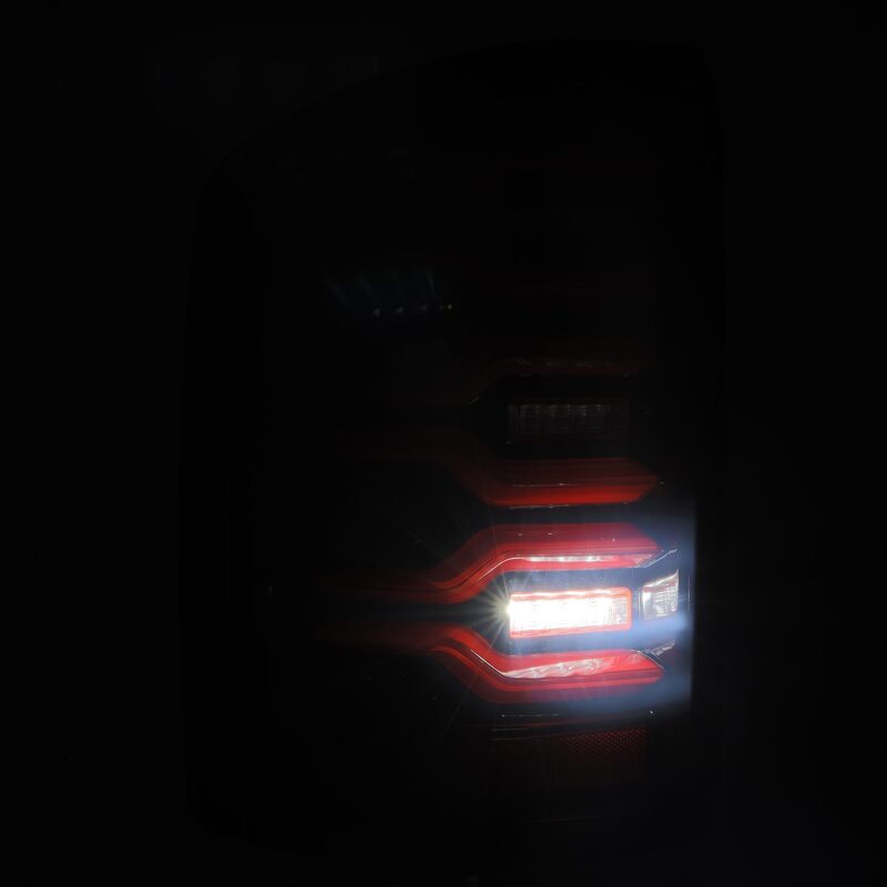 2014-2018 GM 1500 2500HD 3500HD Luxx-Series LED Tail Lights Black Red Active Light Sequential Signal - View 5 | Dirty Garage