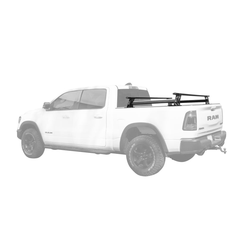 Go Rhino 15-22 Ford F-150 / 07-21 Toy. Tundra XRS Cross Bars Kit - Tex Blk (Attch Tonneau Cvr T-Trk) - View 4 | Dirty Garage