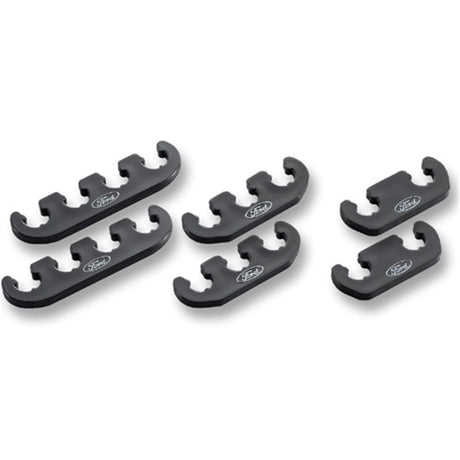 Universal Wire Dividers 4 to 3 to 2 - Black w/White Ford Logo - View 2 | Dirty Garage