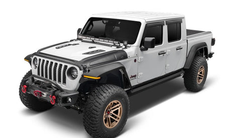 2018-2022 Wrangler/Gladiator Trail Armor Hood Armor 3-pc - Black - View 6 | Dirty Garage