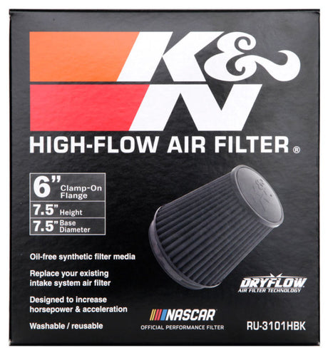 Universal Rubber Filter Round Tapered 6in Flange ID x 7.5in Base OD x 5.25in Top OD x 8in Height - View 17 | Dirty Garage