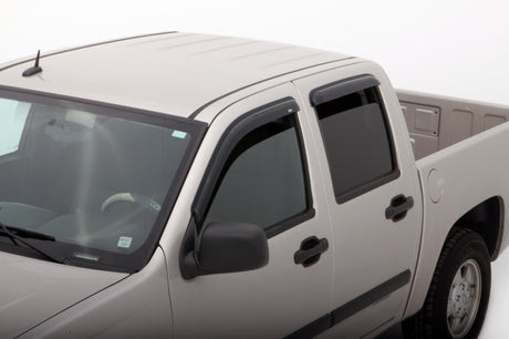 2004-2012 Colorado Crew Cab Ventvisor Outside Mount Window Deflectors 4-Piece Smoke - View 5 | Dirty Garage