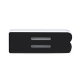 Universal Illuminated Black Surface LED B Letter Badge | Dirty Garage