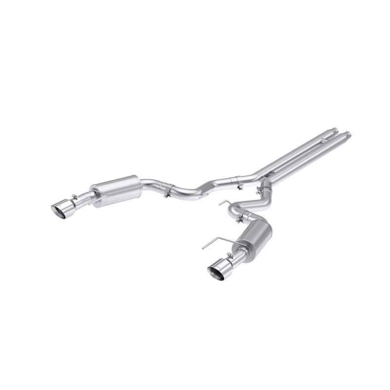 2024 Mustang GT Aluminized Steel 3" Cat-Back Dual Split Rear Street - View 3 | Dirty Garage