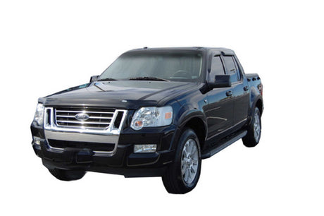 2007-2010 Explorer Sport Trac Ventvisor Outside Mount Window Deflectors Smoke 4-Piece - View 3 | Dirty Garage