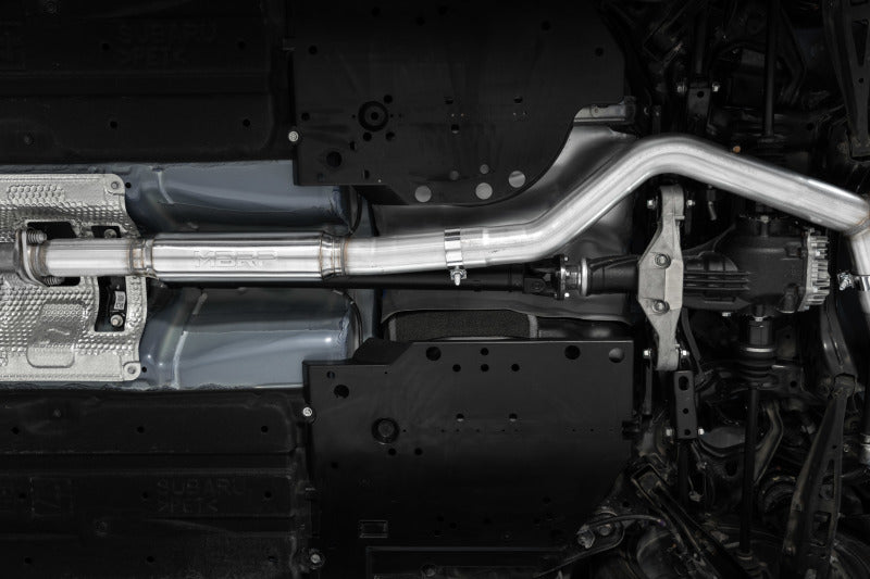 2022-2026 WRX 3" Cat-Back Dual Split Rear Quad Tips Race Profile Exhaust - View 2 | Dirty Garage