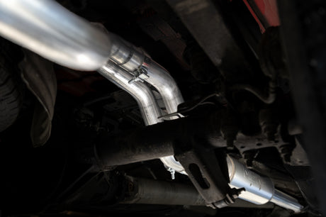 MBRP 2019+ Chevrolet Silverado 1500 / 2019+ GMC Sierra 1500 T304 SS 3in Armor Pro Cat-Back Exhaust - View 3 | Dirty Garage