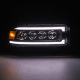 1994-2001 Ram 1500 Nova-Series LED Projector Black Headlights Sequential Signal Smooth Body DRL - View 4 | Dirty Garage