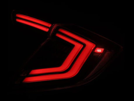 2016-2021 Civic Hatchback Type-R FK8 Nova-Series LED Tail Lights Alpha Black - View 5 | Dirty Garage