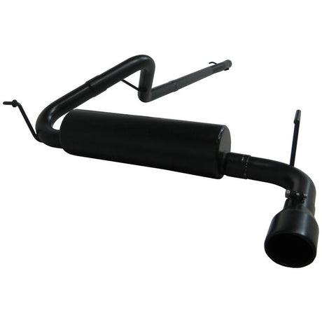 2011-2014 Mustang GT 5.0L 3" Cat Back Black Dual Split Rear Race Version 4" Tips - View 4 | Dirty Garage