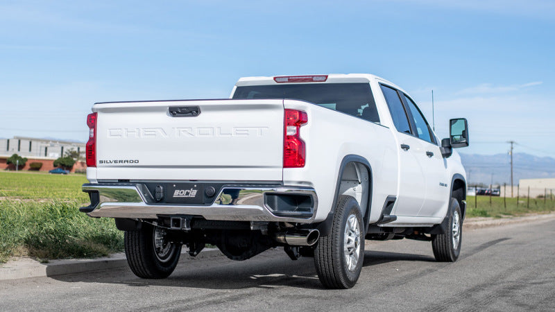 Borla 20-22 Chevrolet/GMC Silverado/Sierra 6.6L T-304 SS Cat-Back S-Type Exhaust - Brushed - View 3 | Dirty Garage
