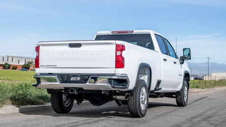 Borla 20-22 Chevrolet/GMC Silverado/Sierra 6.6L T-304 SS Cat-Back S-Type Exhaust - Brushed - View 3 | Dirty Garage