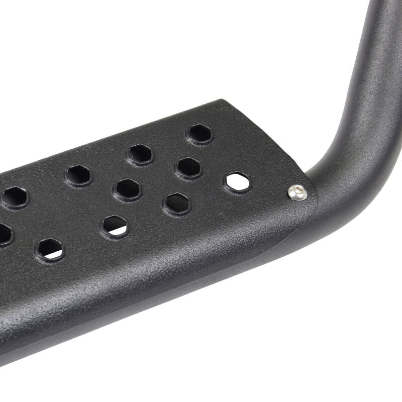 Go Rhino Dominator Extreme D6 SideSteps - Tex Blk - 4in Drop Down Steps - View 3 | Dirty Garage