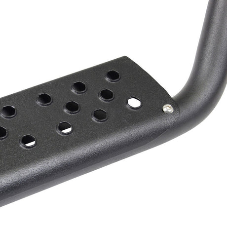 Go Rhino Dominator Extreme D6 SideSteps - Tex Blk - 4in Drop Down Steps - View 3 | Dirty Garage
