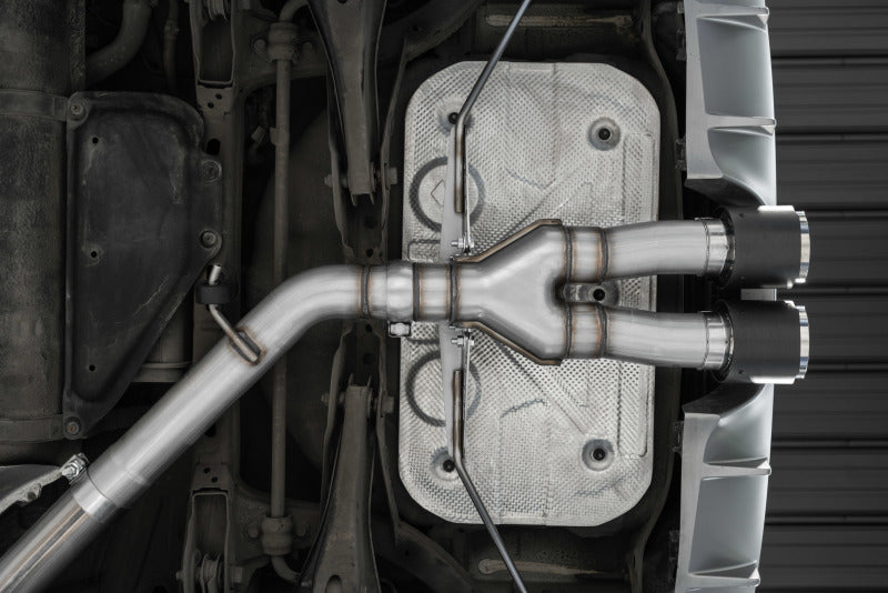 2019-2026 Veloster Turbo Cat Back T304 Stainless Carbon Fiber Tip - View 2 | Dirty Garage
