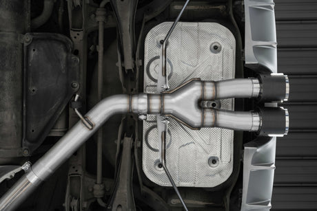 2019-2026 Veloster Turbo Cat Back T304 Stainless Carbon Fiber Tip - View 2 | Dirty Garage