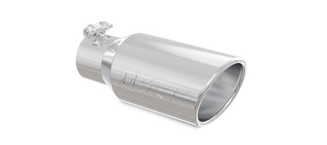 Universal Tip 4" OD 3" Inlet 10" Length Angled Rolled End T304 - View 3 | Dirty Garage