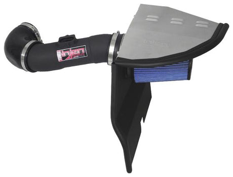 2010 Camaro 3.6L V6 Wrinkle Black Power-Flow Short Ram Air Intake System - View 2 | Dirty Garage
