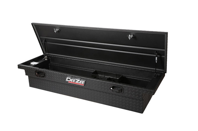 Dee Zee Universal Tool Box - Red Crossover - Single Lid Black BT Pull Handle (Low/Txt Blk) - View 12 | Dirty Garage
