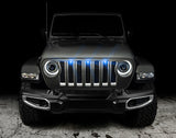 2018-2022 Wrangler Pre-Runner Style LED Grille Kit Blue - View 3 | Dirty Garage